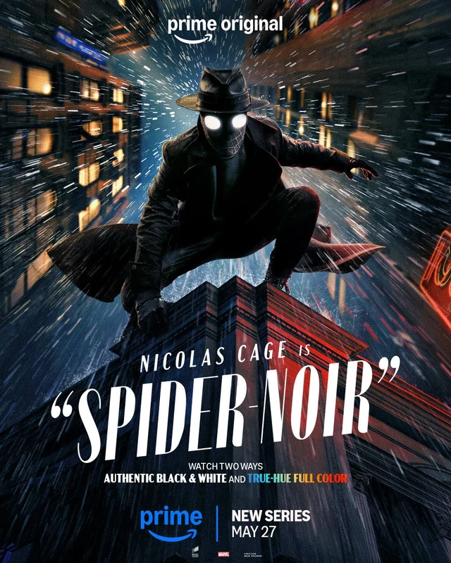 Promotional poster for the movie Spider-Man Noir